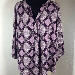 Mix by 41 Hawthorne purple blouse 1x stitchfix
